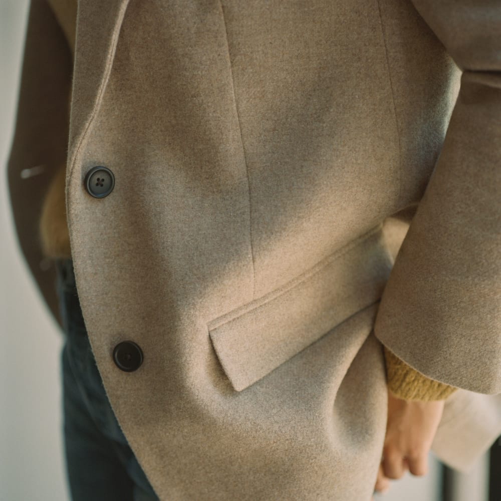 The Oversized Blazer in Wool | Toasted Tan - Image 9