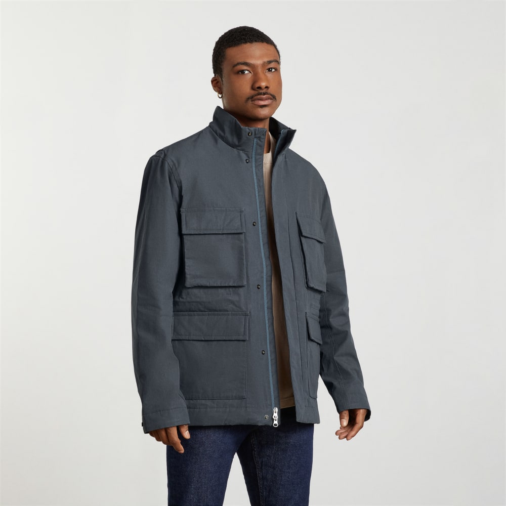 The Waxed Cotton Jacket | Slate - Image 3