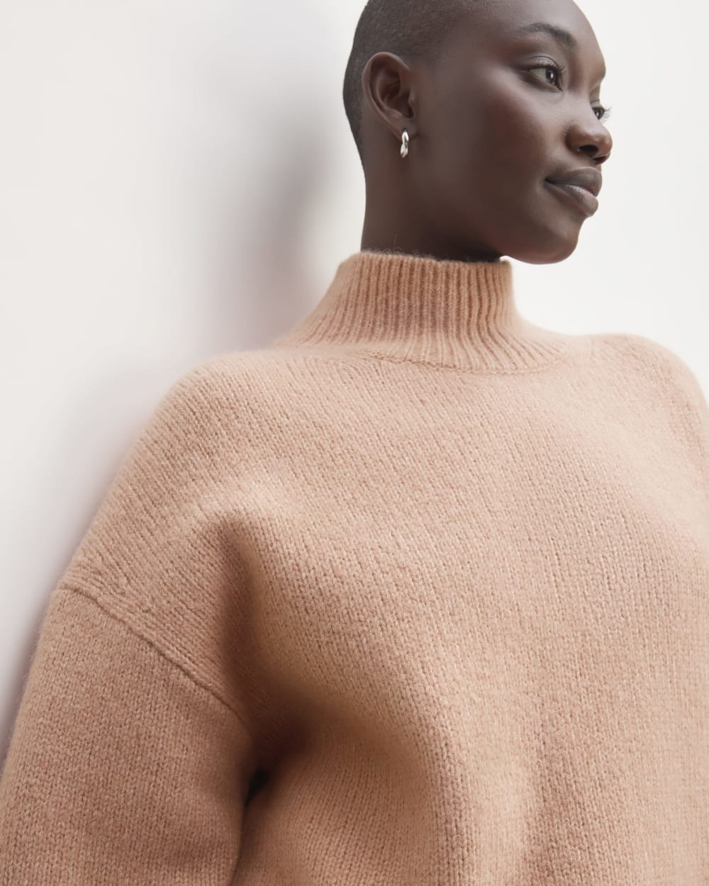 The Cloud Oversized Turtleneck | Blush Pink - Image 4