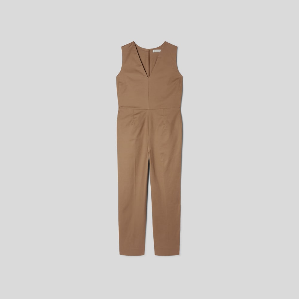 The Structured Cotton Jumpsuit | Toasted Coconut - Image 2