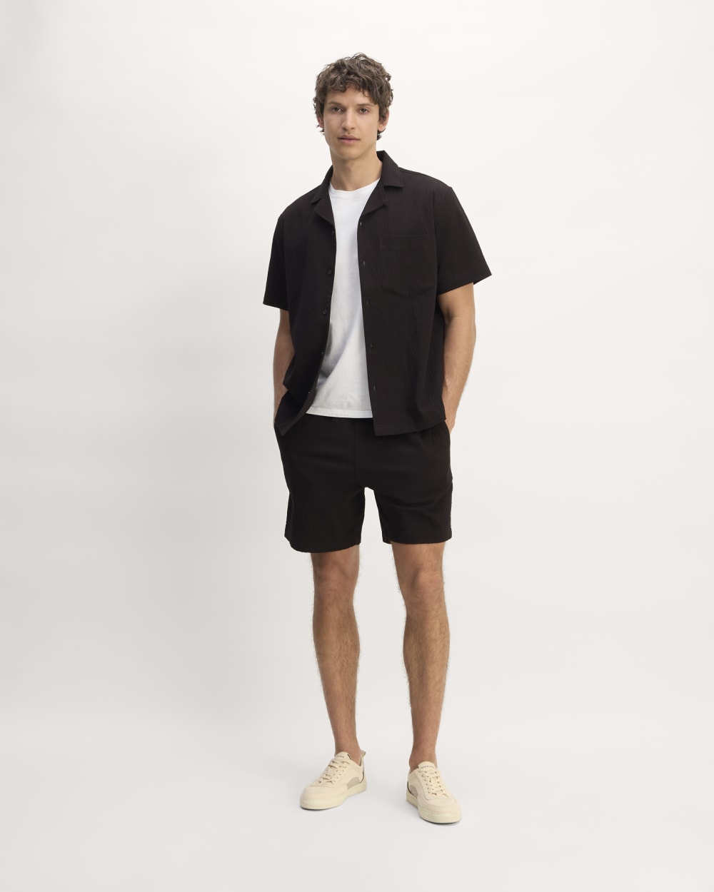 The Seersucker Short-Sleeve Shirt | Black - Image 3