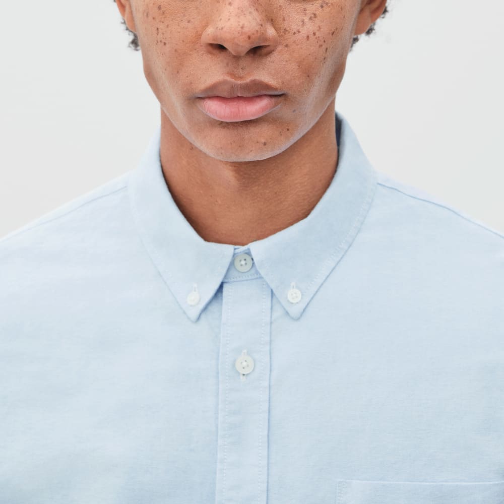 The Standard Fit Japanese Oxford Shirt | Uniform | Light Blue | Tall - Image 3