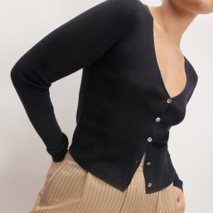 The Cardigan in Ultrasoft Merino | Black
