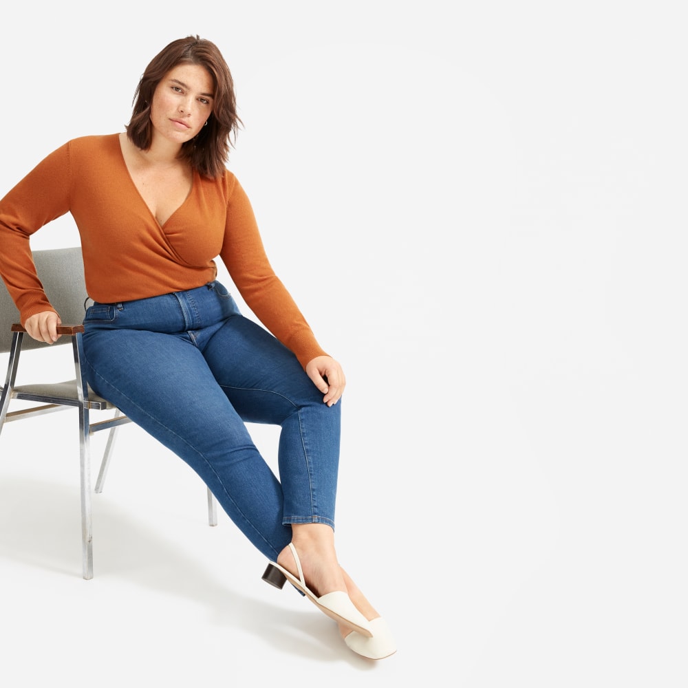 The Authentic Stretch High-Rise Skinny | Mid Blue | 26.5 Inseam - Image 8