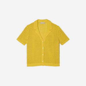 The Crochet Knit Polo | Super Lemon