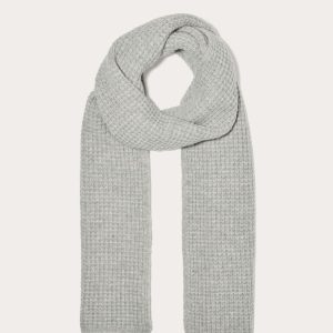 The Waffle Scarf | Heather Grey