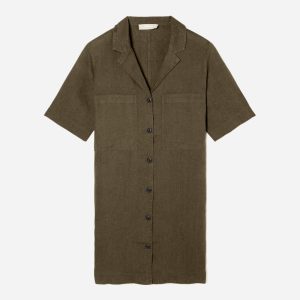 The Linen Workwear Dress | Beech