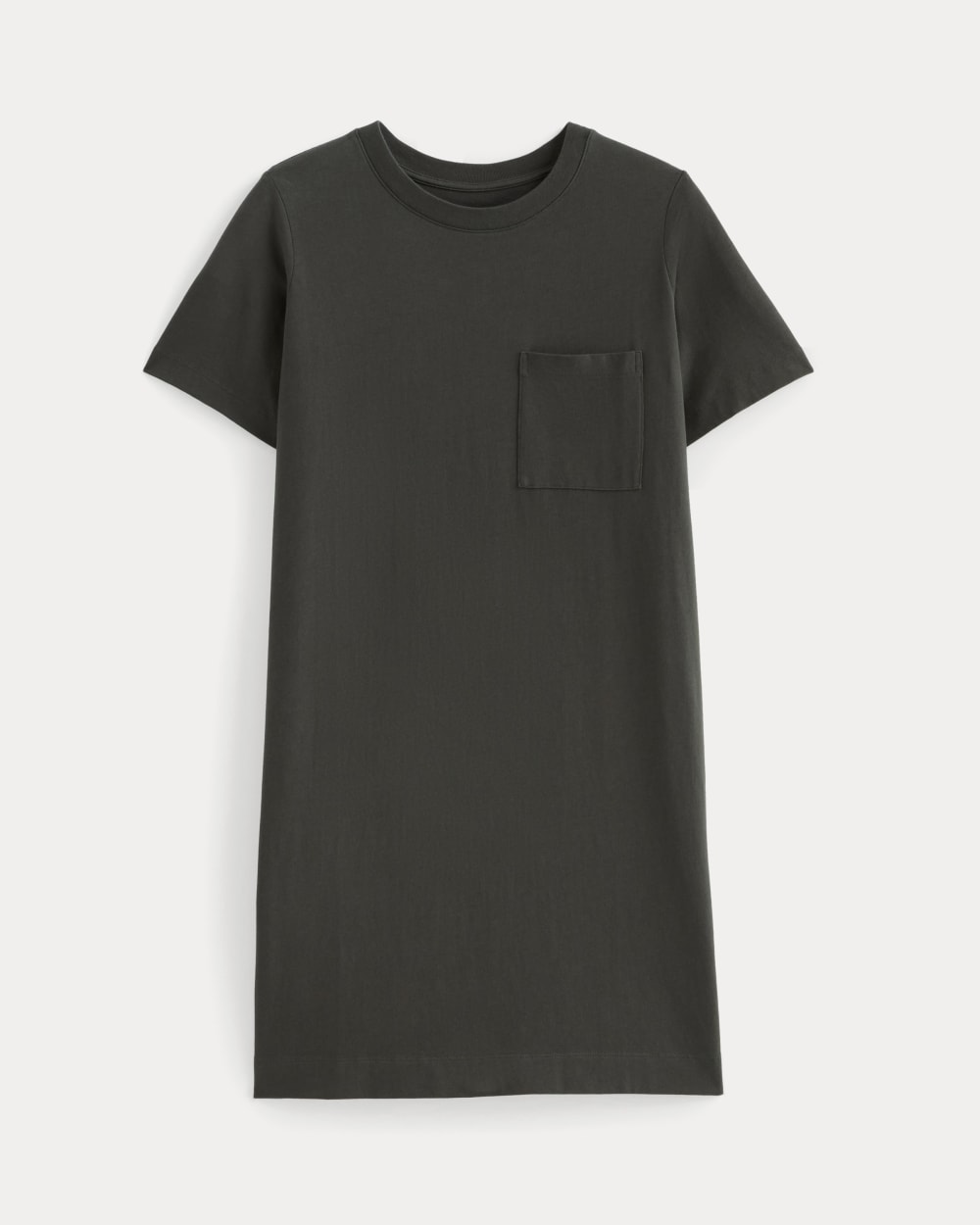 The Organic Cotton Weekend Tee Dress | Washed Black - Image 2