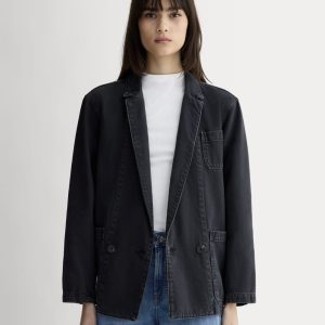 The Denim Chore Blazer |  Black