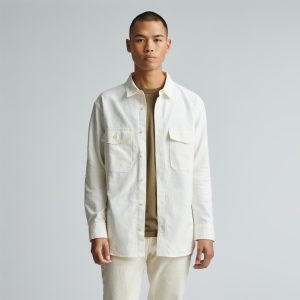 The Organic Oxford Relaxed Utility Shirt | Bone