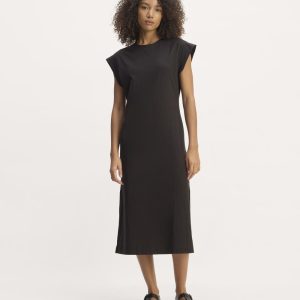 The Muscle Tee Midi Dress | Black