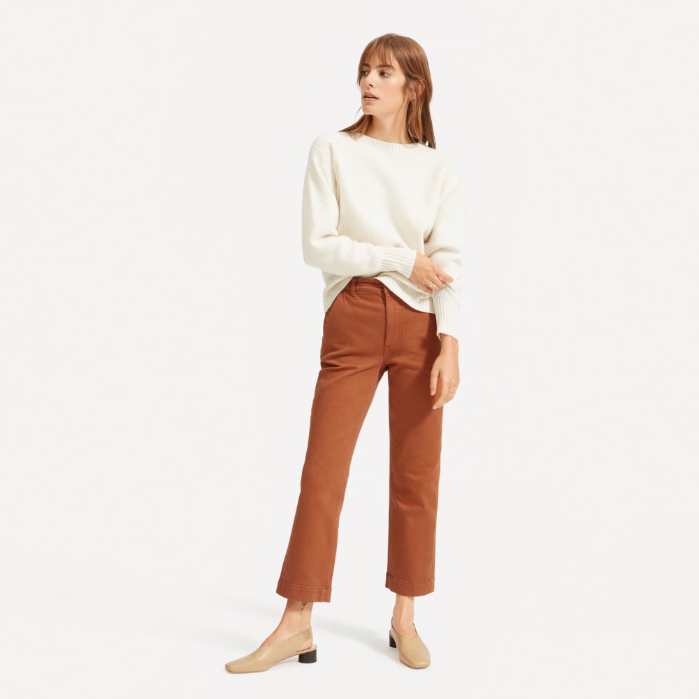 The Straight-Leg Crop | Cocoa Brown | Short - Image 2