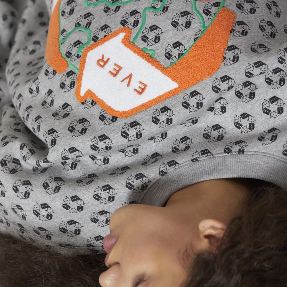 The ReTrack Oversized Crew | Earth Day Grey Multi - Image 8