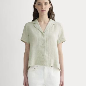 The Notch Shirt in Linen | Elm Gingham