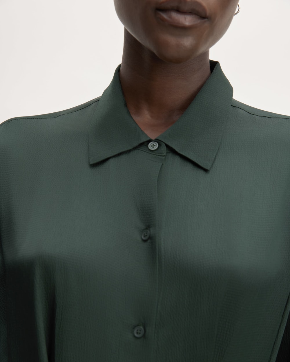 The Hammered Satin Shirt Dress | Scarab - Image 4