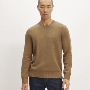The Premium Merino Crew Neck Sweater | Deep Camel