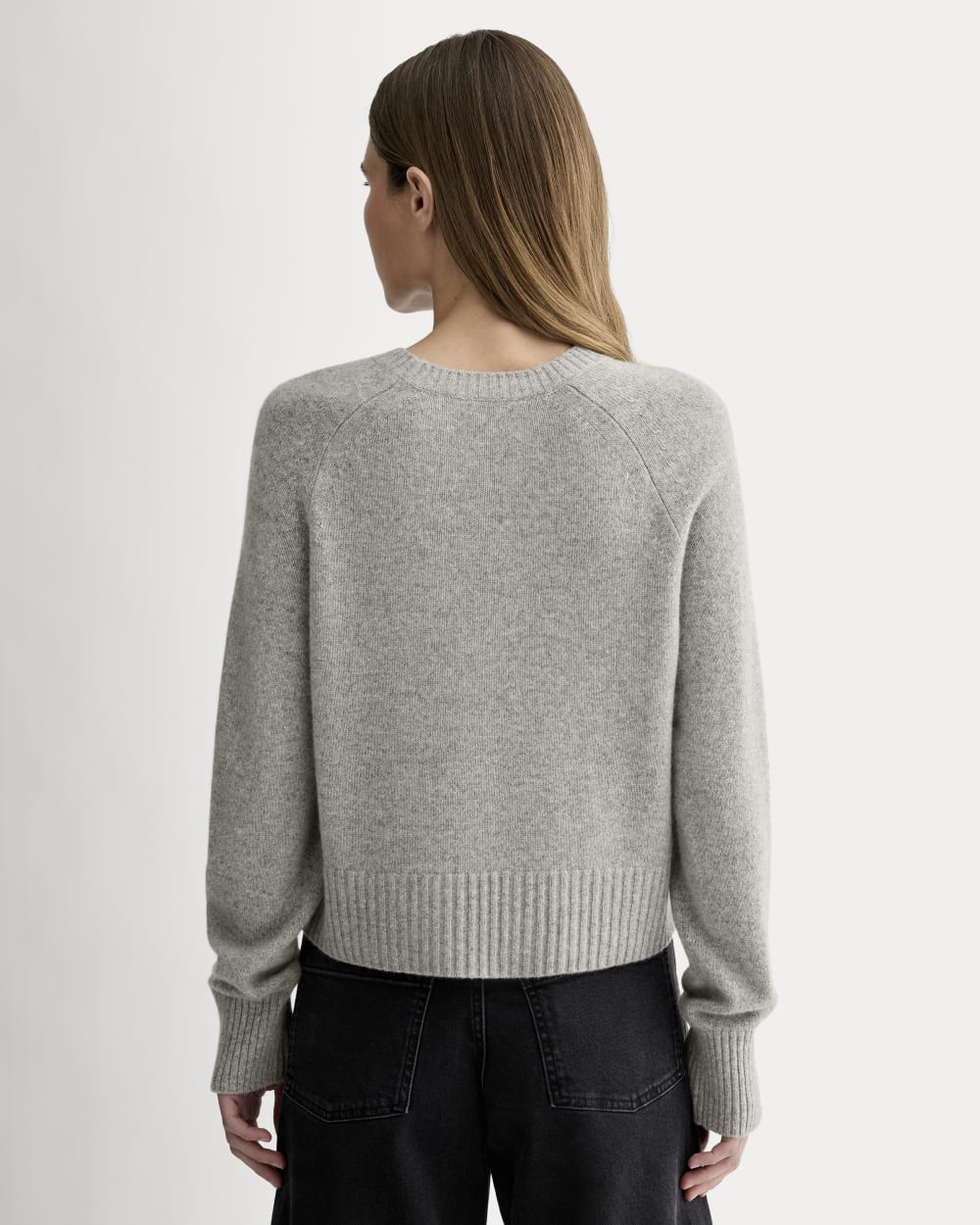 The Boxy Crew in Cashmere | Light Heather Grey - Image 5