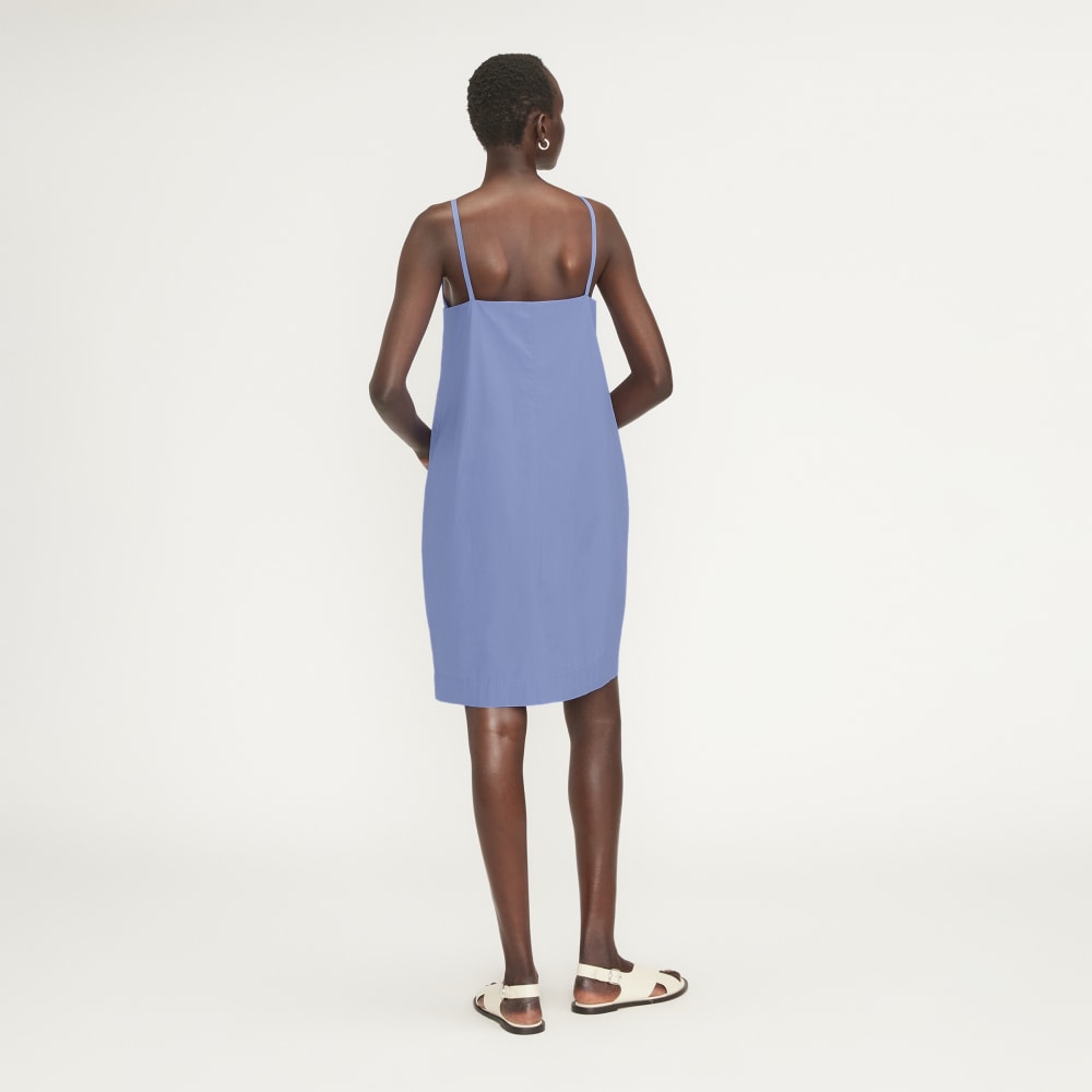 The Poplin Slip Dress | Cornflower Blue - Image 3