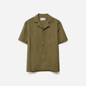 The Seersucker Short-Sleeve Shirt | Olive