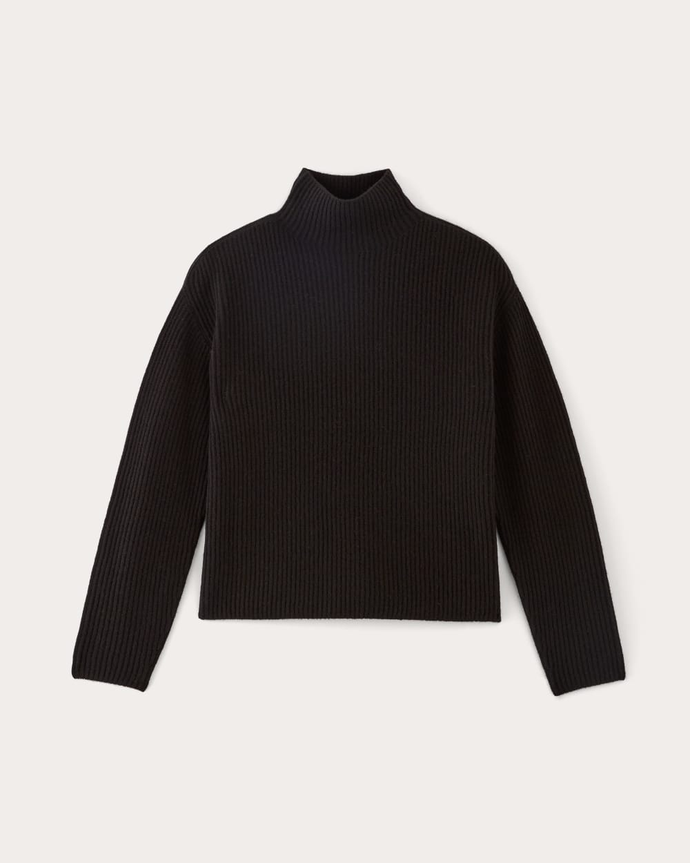 The Fisherman Turtleneck in Wool Cashmere | Black - Image 2
