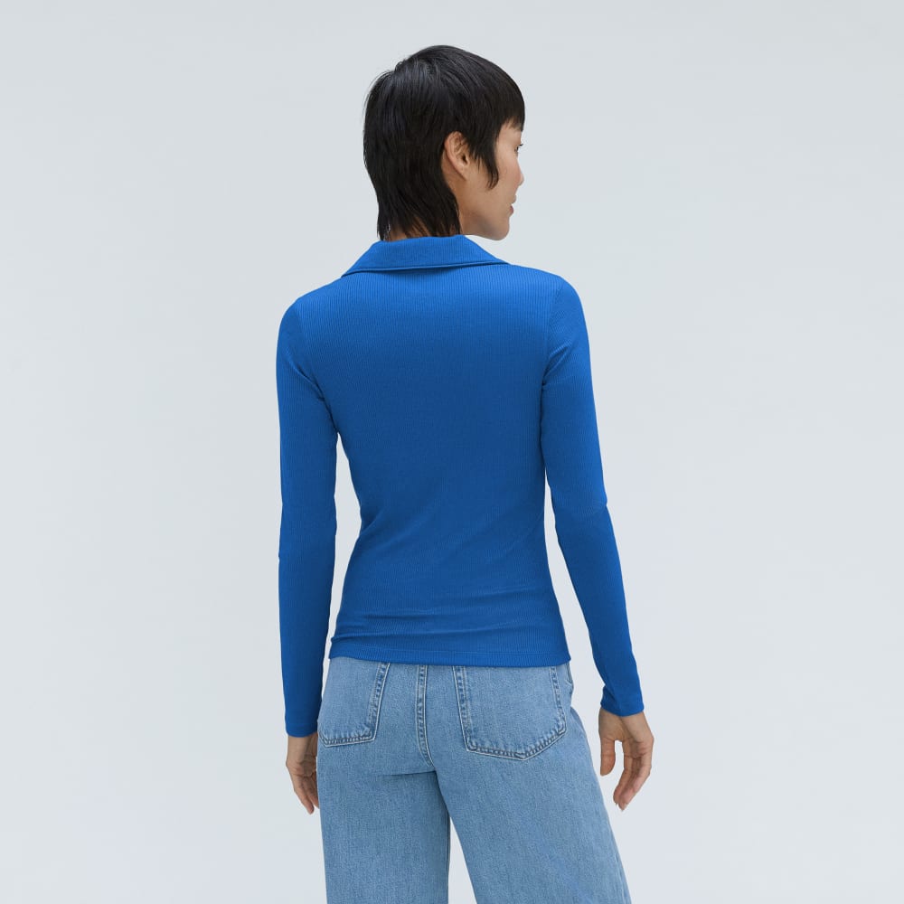 The Super-Soft Zip Polo | Lapis Blue - Image 3