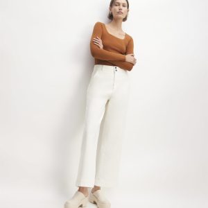 The Long-Sleeve Supima? Square-Neck Bodysuit | Honey | Thong