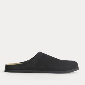 Suede Clog | Black Suede