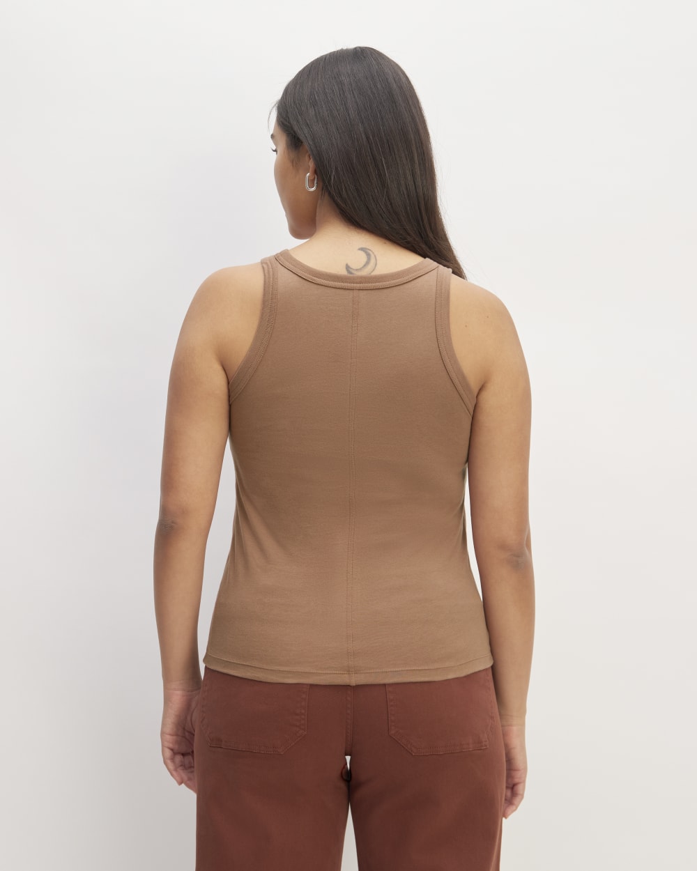 The Tank in Essential Cotton | Carob Brown - Image 4