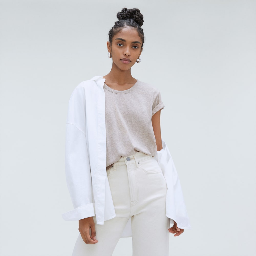 The Air Scoop-Neck Tee | Heathered Oatmeal - Image 5