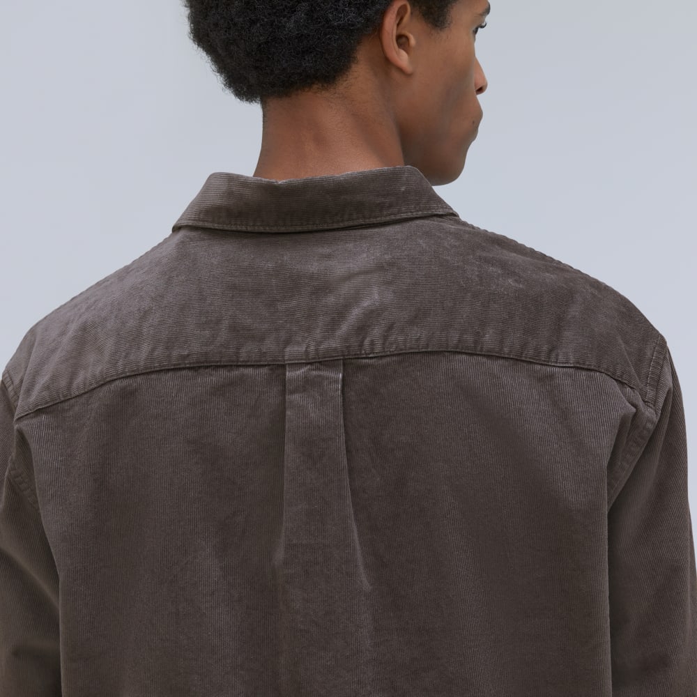 The Relaxed Corduroy Shirt | Pewter - Image 3