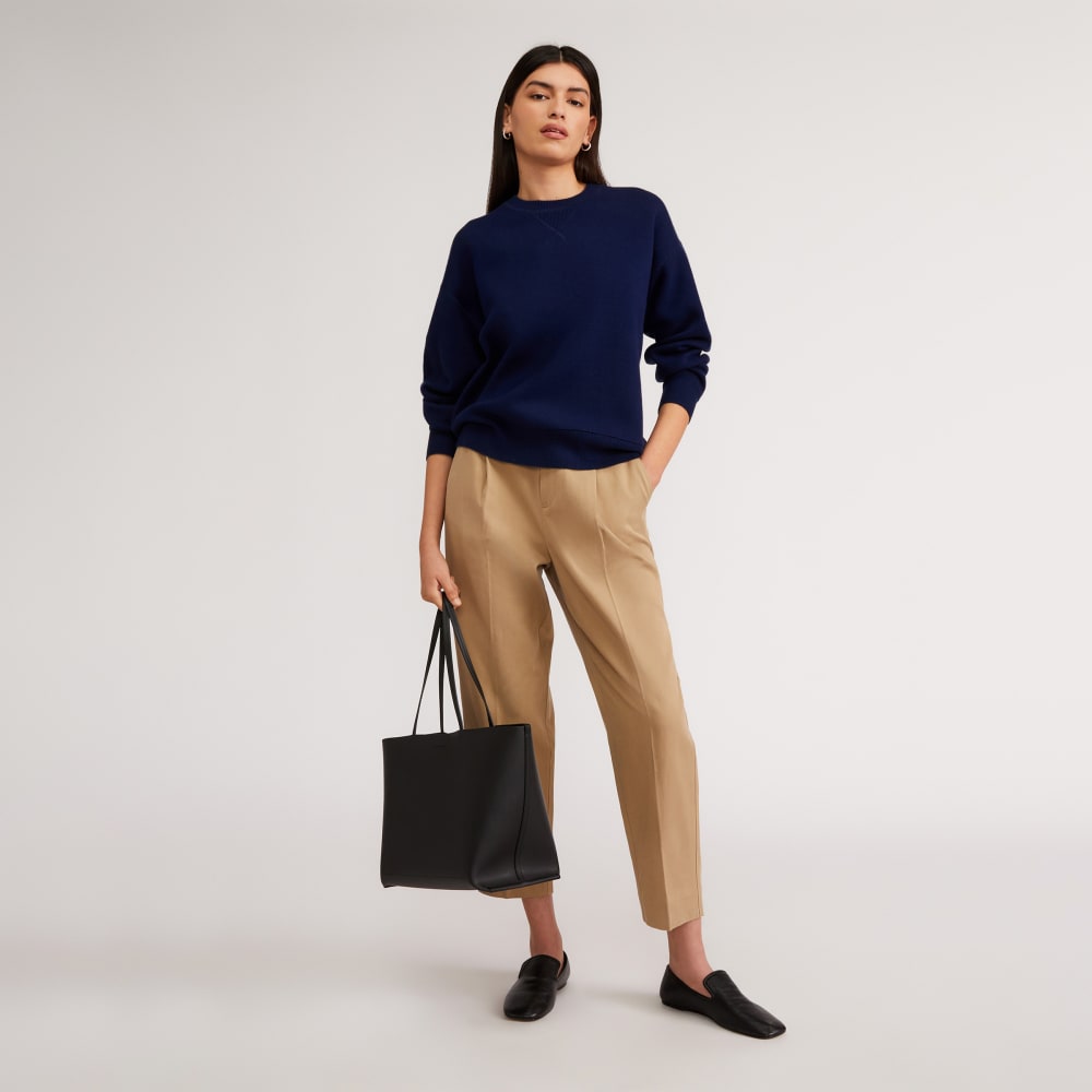 The Cotton-Merino Sweatshirt | Bright Navy - Image 3