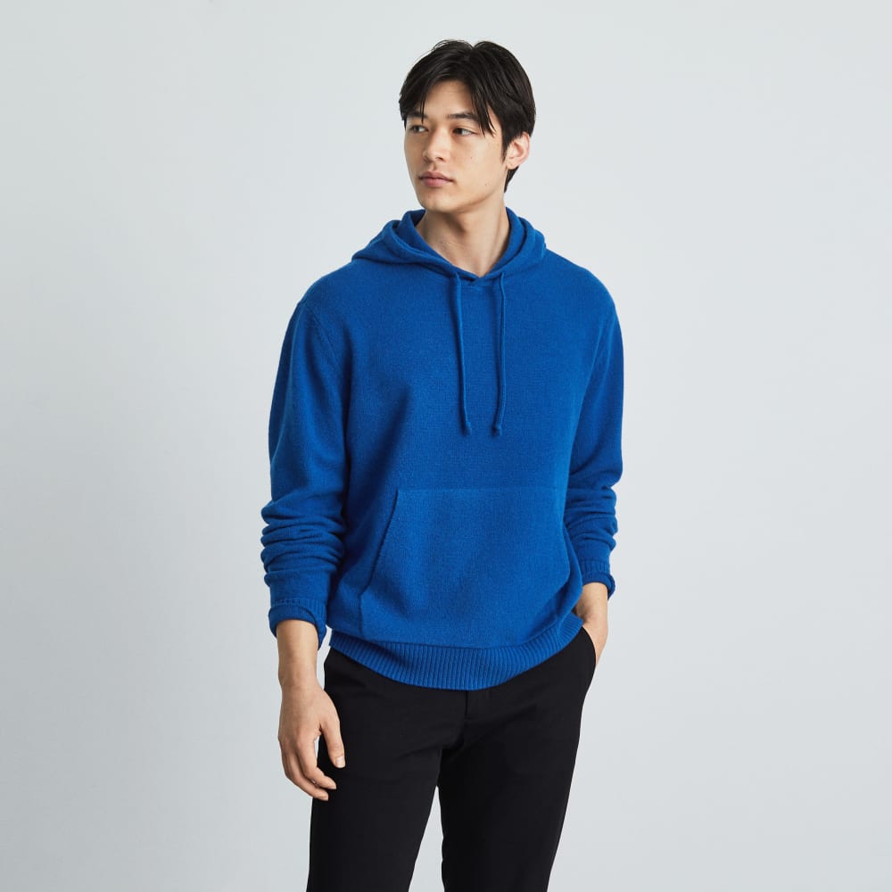 The Felted Merino Hoodie | Azure - Image 2