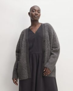 The SuperFuzz Alpaca Cardigan | Dark Charcoal