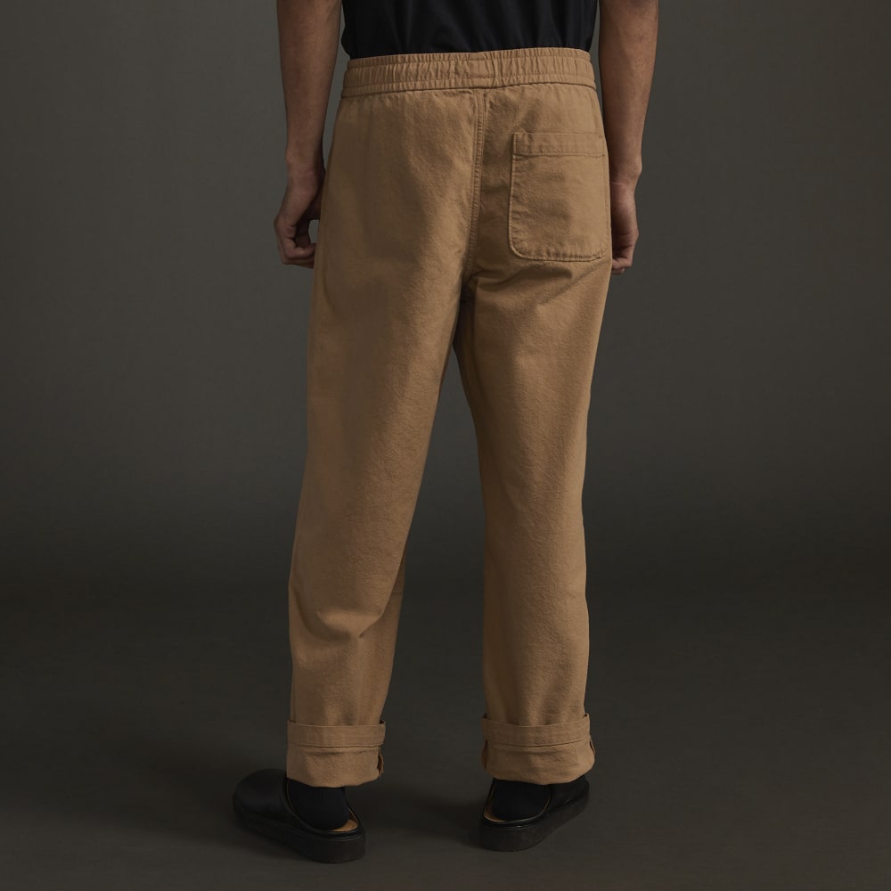 The Canvas Organic Cotton Drawstring Pant | Cappuccino - Image 3