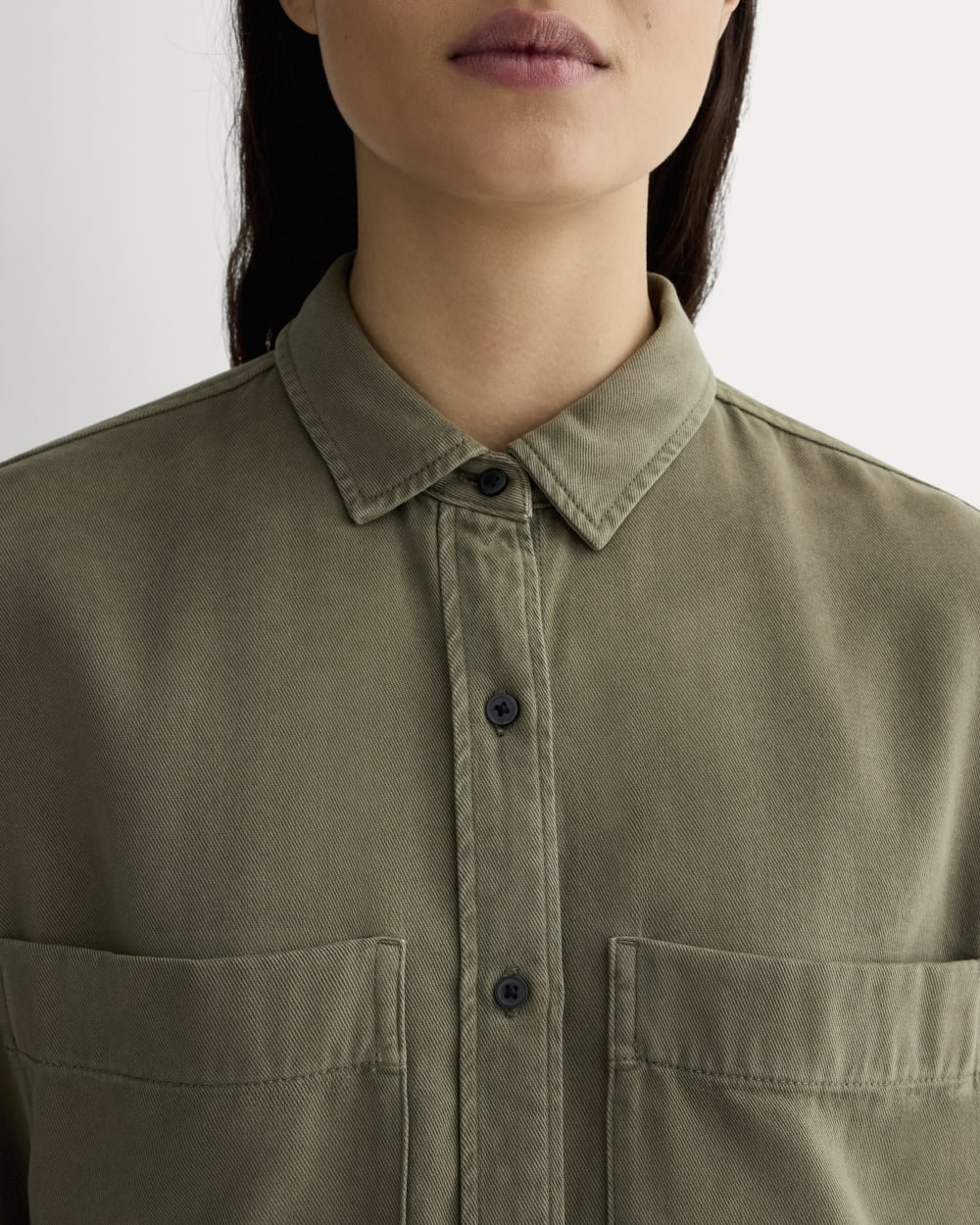 The Boxy Overshirt in Buttersoft | Kalamata - Image 4