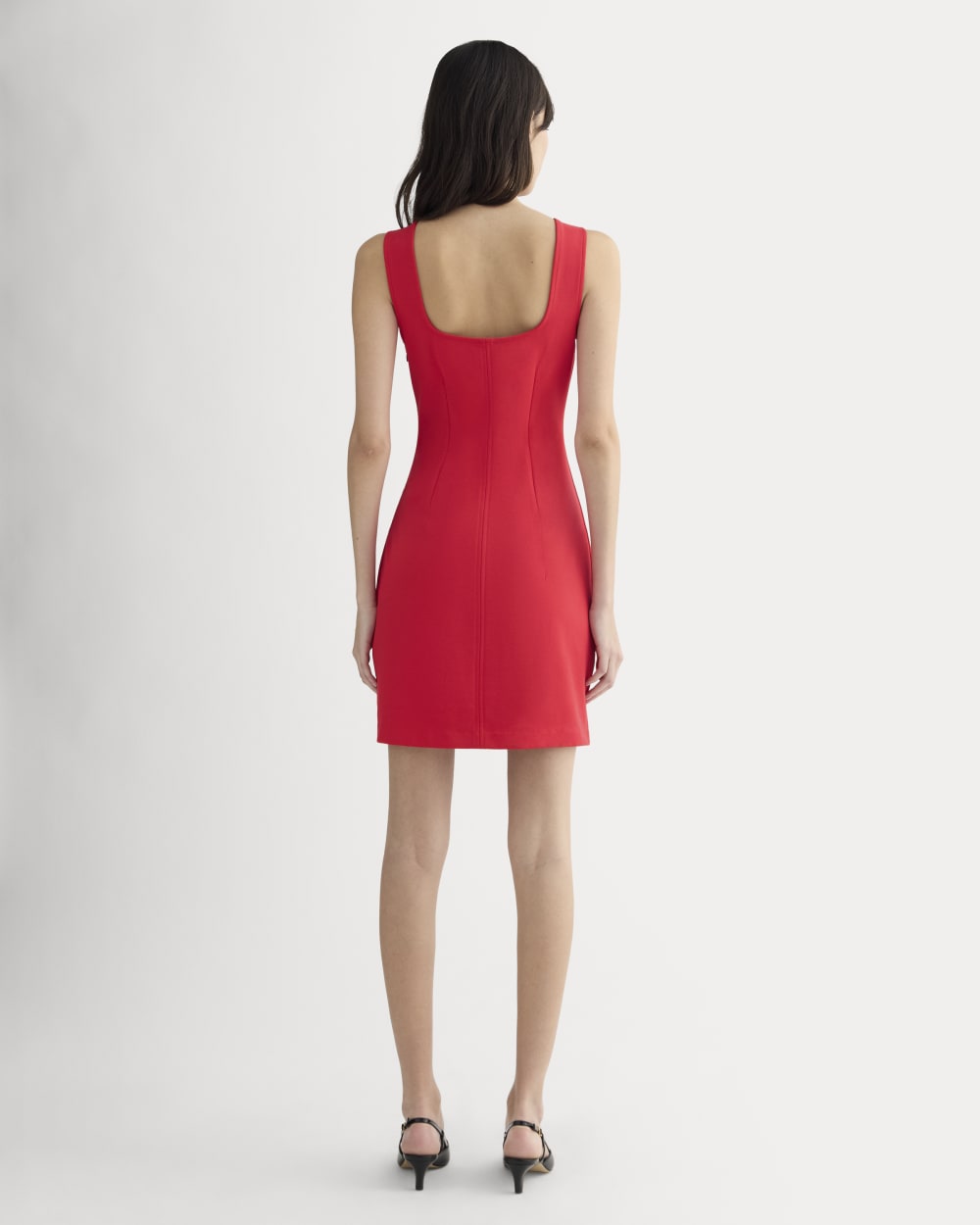 The Dream Square-Neck Dress | Classic Red - Image 4
