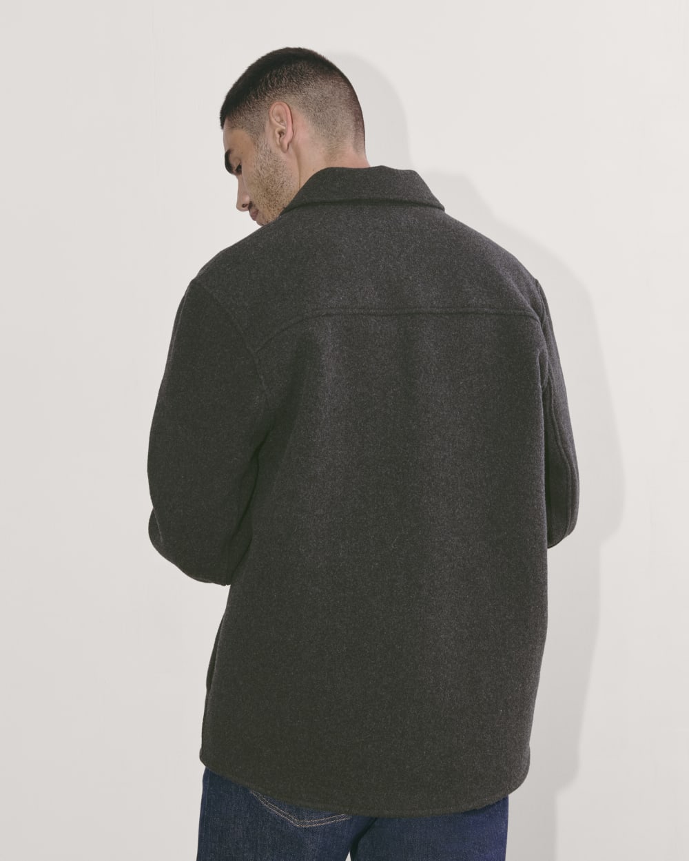 The Wool Overshirt | Heather Charcoal - Image 6