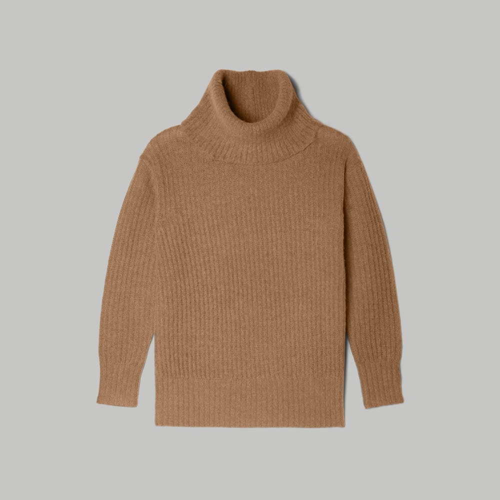 The Alpaca Oversized Turtleneck | Cappuccino - Image 2