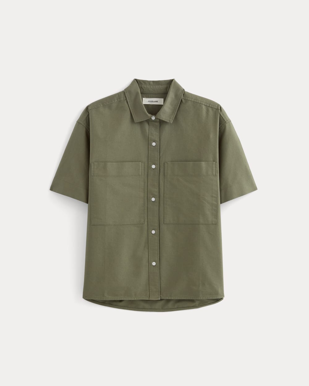 The Short-Sleeve Boxy Oxford | Kalamata - Image 2