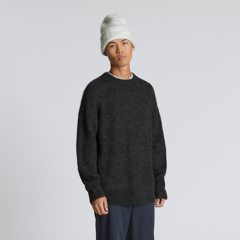 The Alpaca Beanie | Light Grey Heather - Image 2