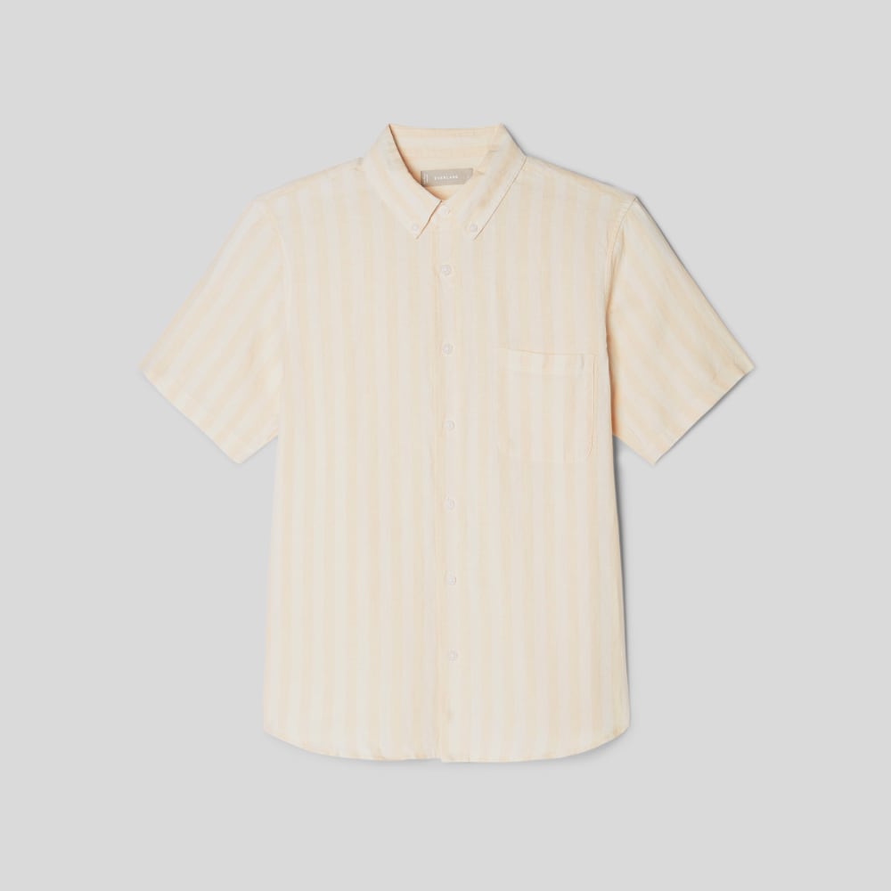 The Classic Short-Sleeve Shirt in Linen | Brazilian Sand / Canvas Tan - Image 2