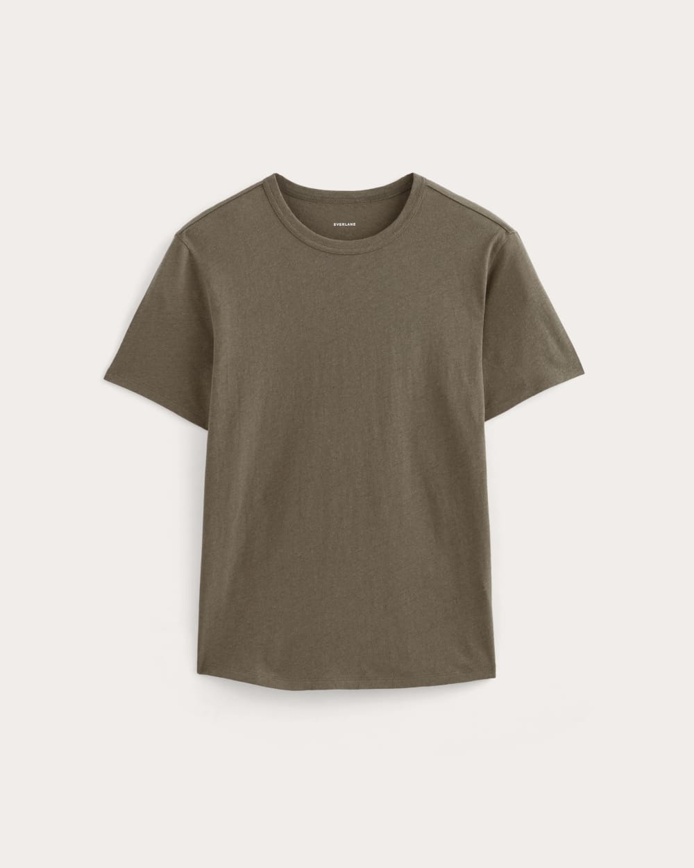 The Cotton Linen Tee | Deep Taupe - Image 2