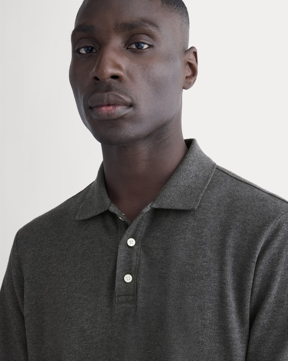 The Pique Polo | Heathered Graphite - Image 4