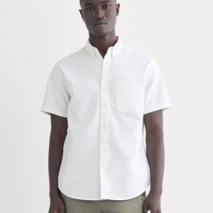 The Organic Short Sleeve Oxford Shirt | White