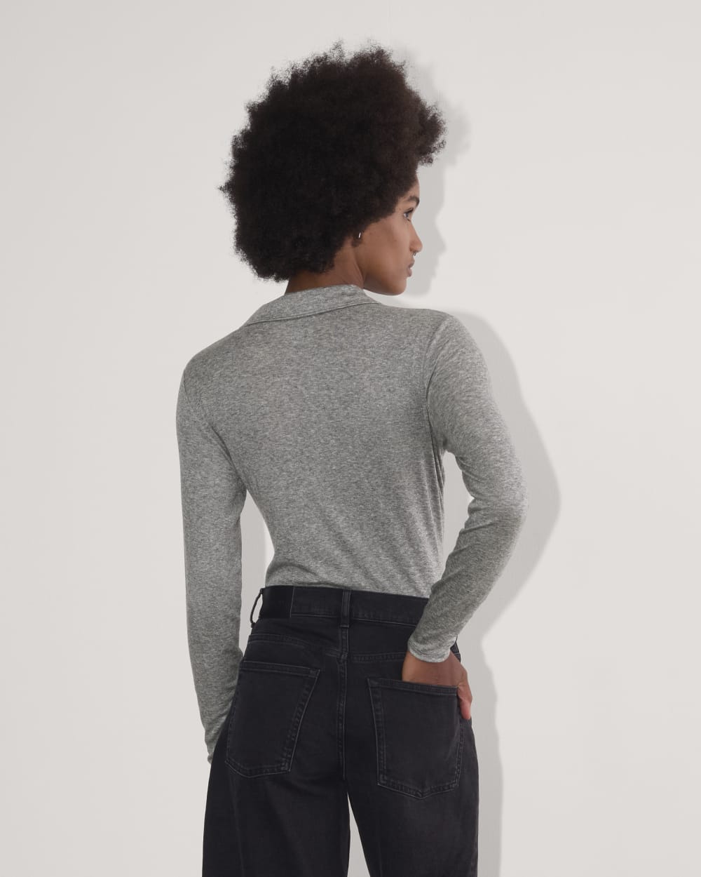 The Henley in Butterluxe | Heather Charcoal - Image 5