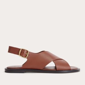 The City Crossover Sandal | Rum