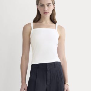 The Essential Square-Neck Tank | White