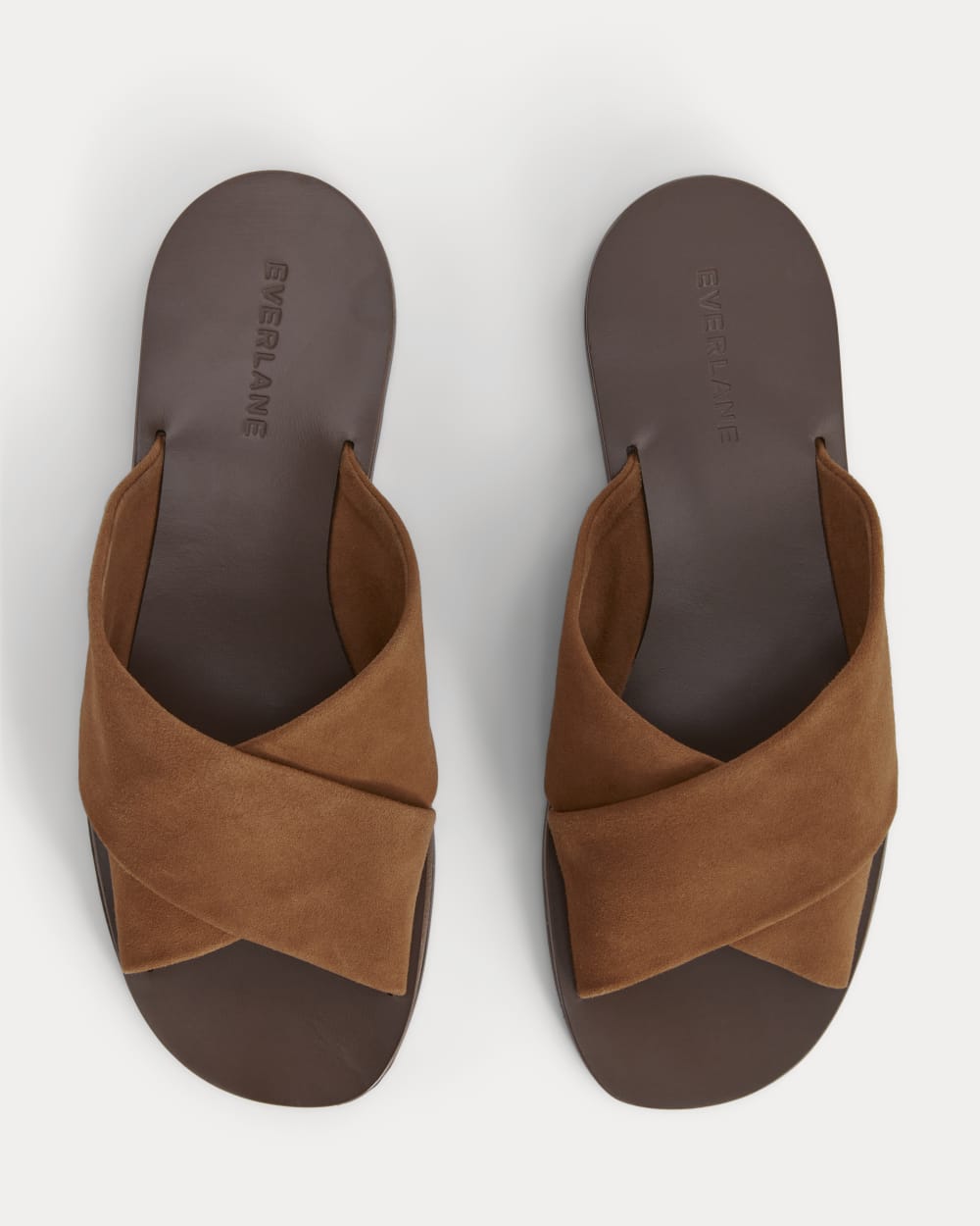 The Day Crossover Sandal | Saddle Brown Suede - Image 2
