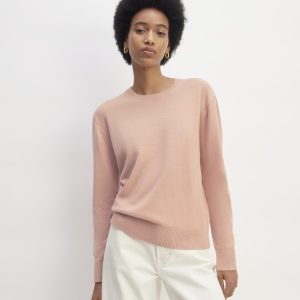 The Classic Crew in Cashmere | Blush Pink