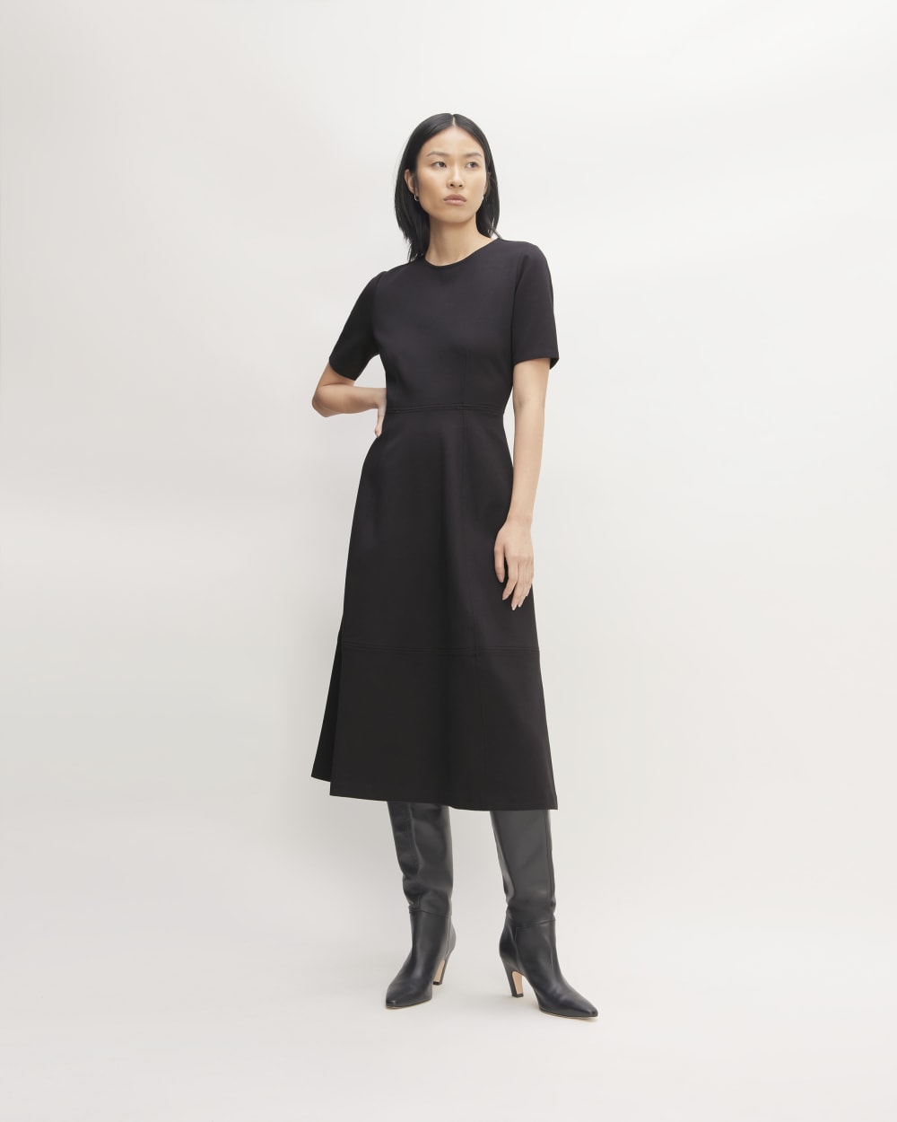 The Dream Short-Sleeve Dress | Black